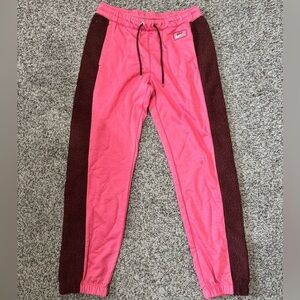 Pink Sherpa nike sweats